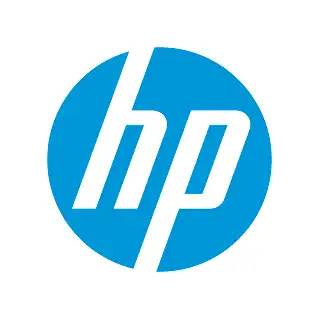 Logo de la marca de computadoras e impresoras HP